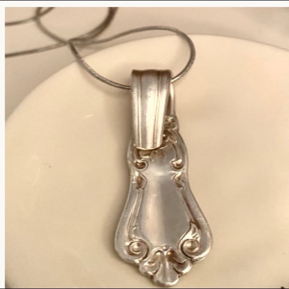 Handmade Spoon Pendant Necklace - Picture 2 of 3